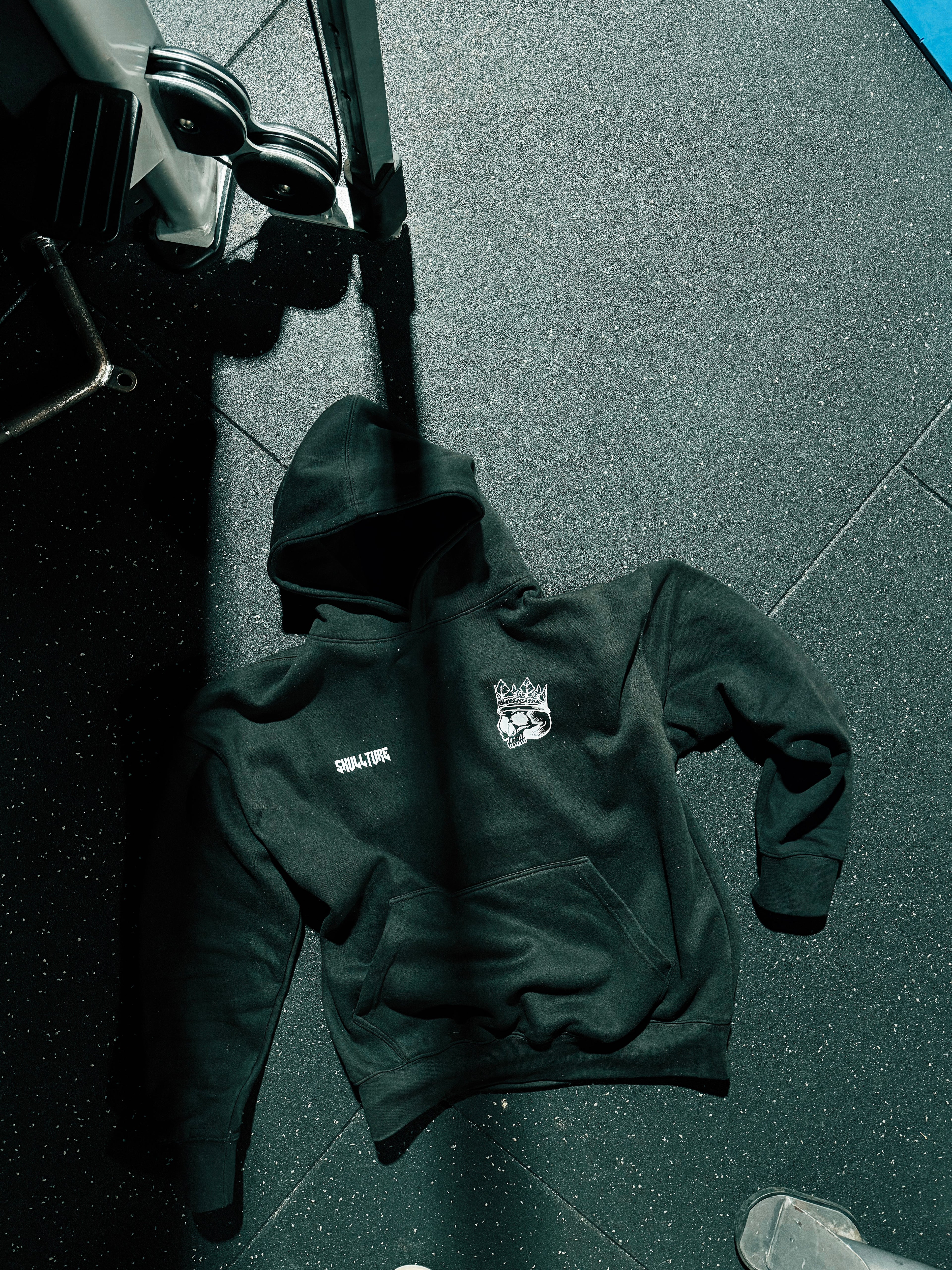 Shadow Black - Slight oversized Hoodie