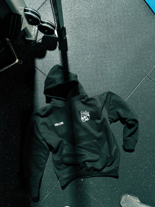 Shadow Black - Slight oversized Hoodie