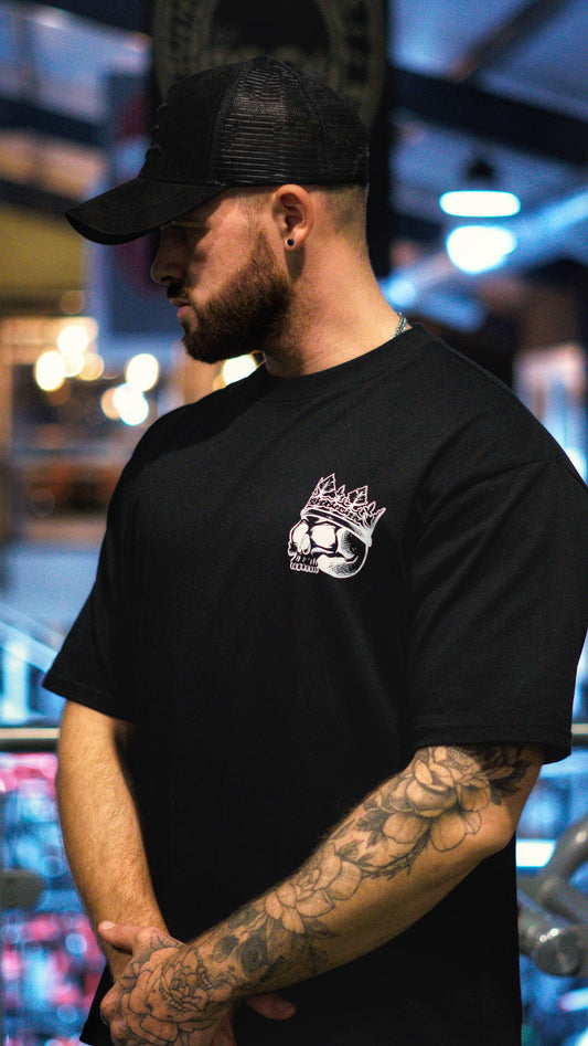 Black oversized tee