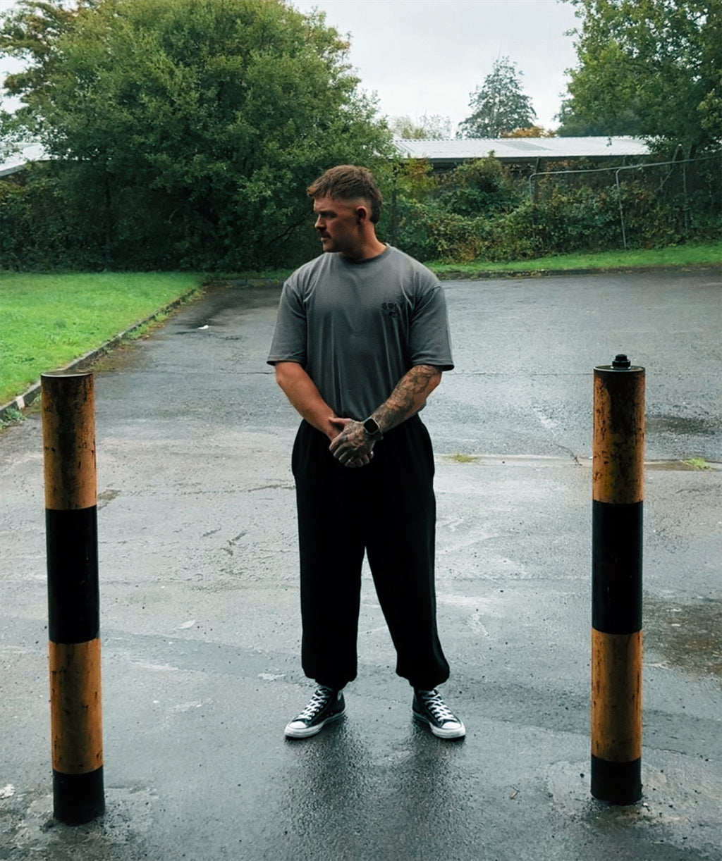 Oversized Training Tee GunMetal Grey