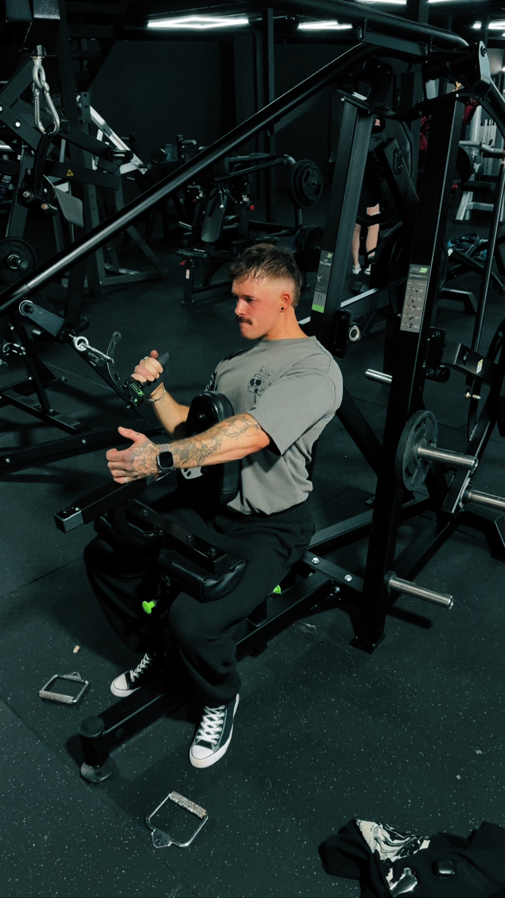 Oversized Training Tee GunMetal Grey