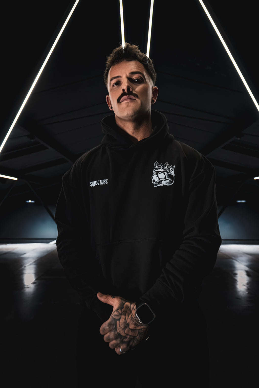 Shadow Black - Slight oversized Hoodie