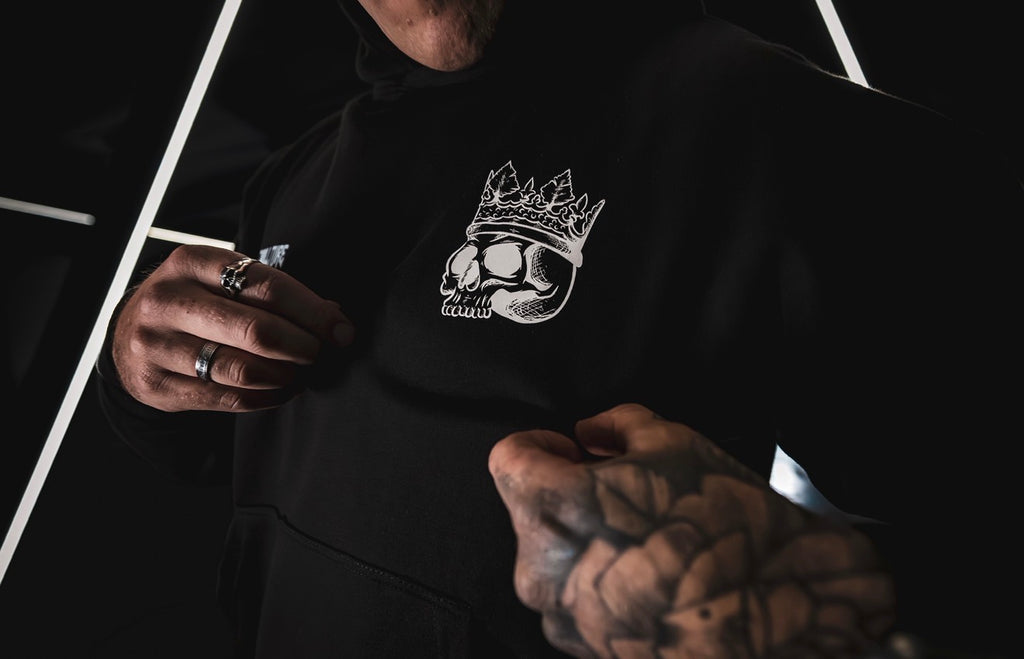 Shadow Black - Slight oversized Hoodie