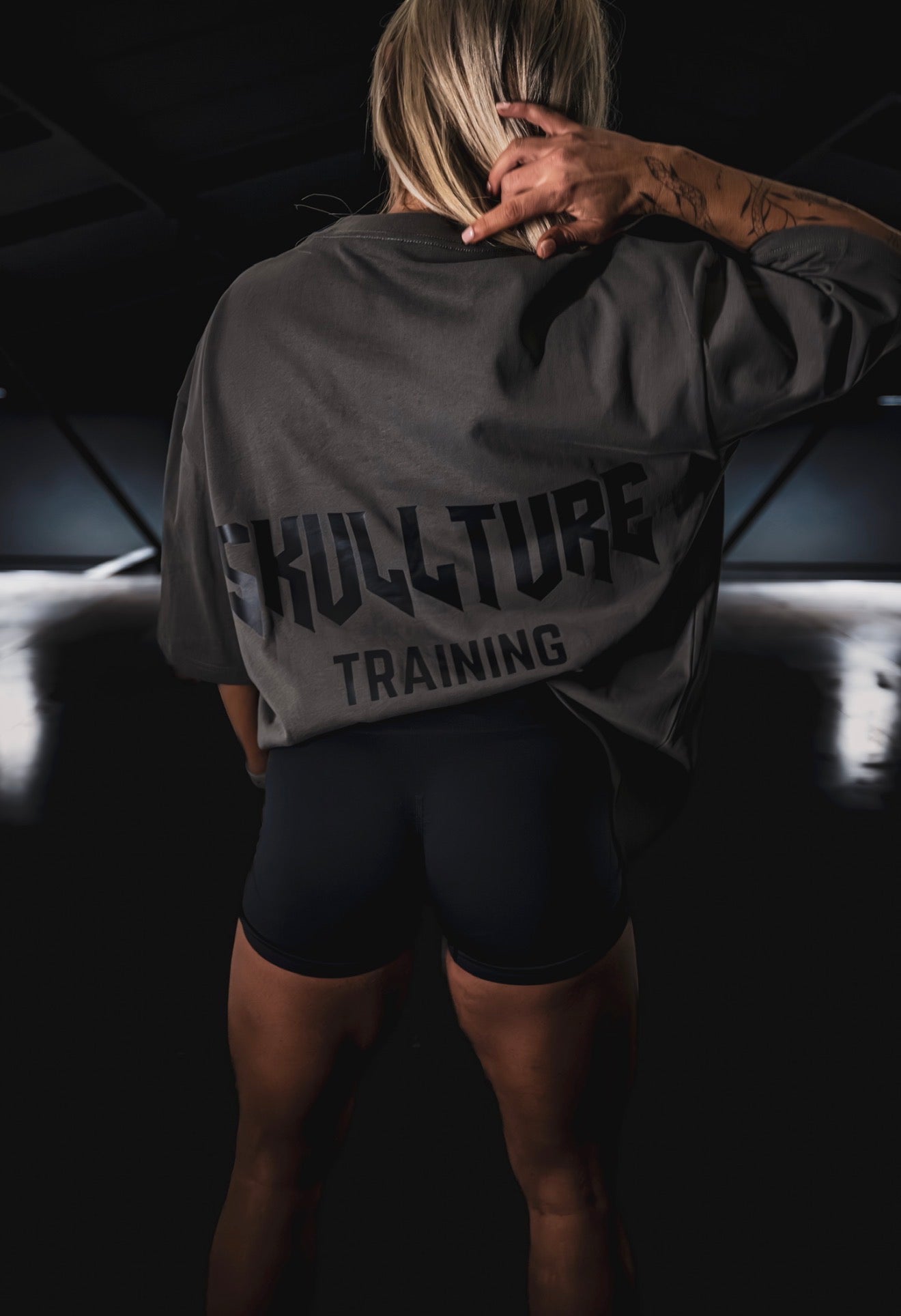 Oversized Training Tee GunMetal Grey